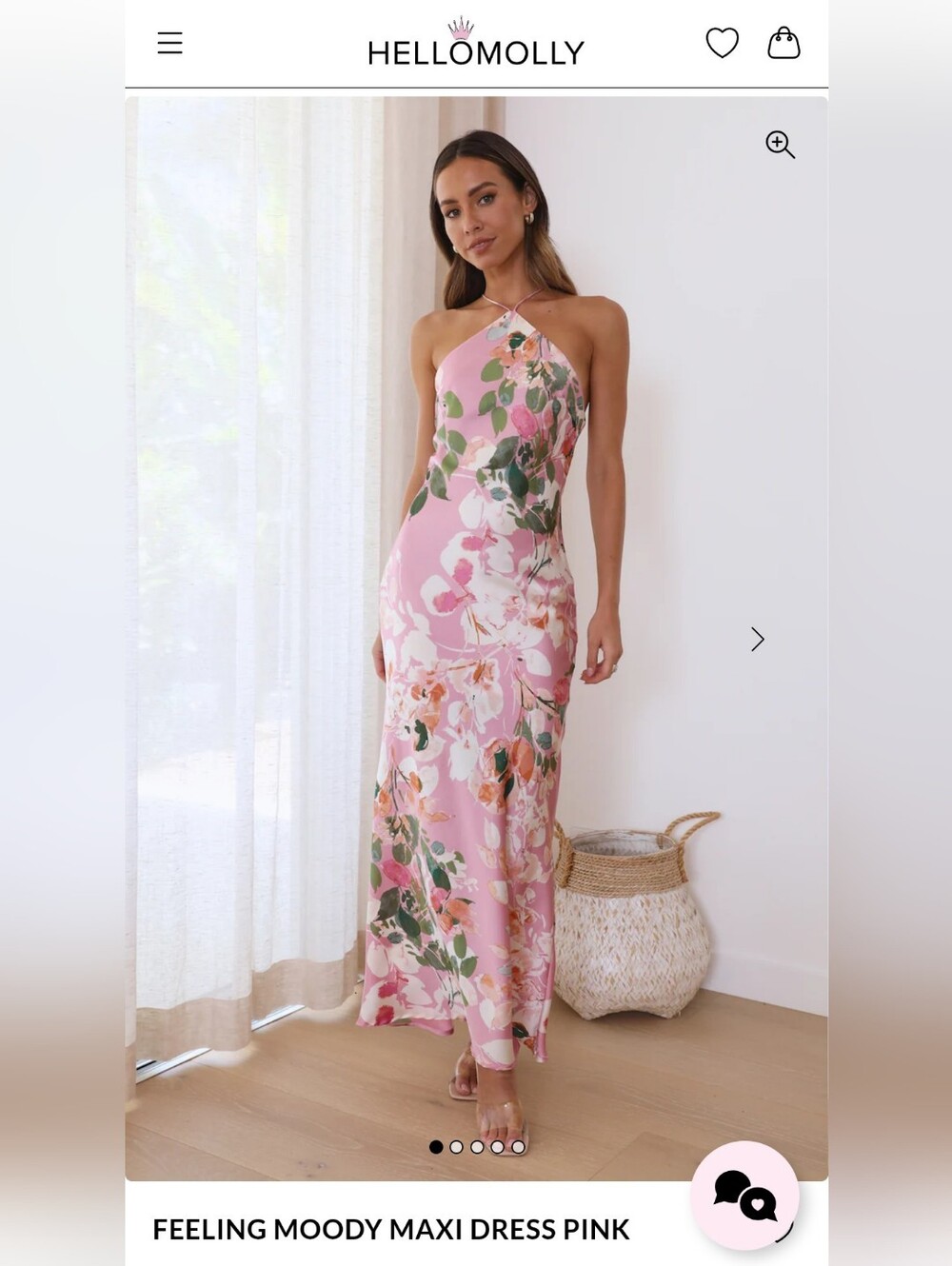 Hello Molly Feeling Moody Maxi Dress Pink
